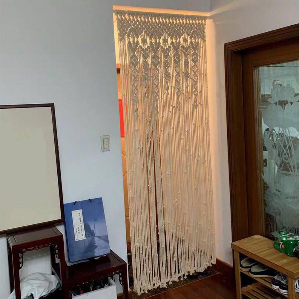 Wall Hanging Curtain Boho Door Window Hanging Curtain Woven Tapestry Wall Decor Home Ornament For Apartment Bedroom Living Room
