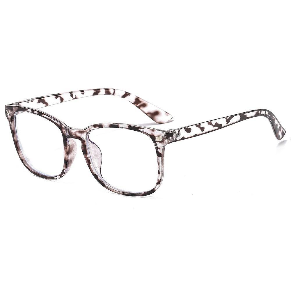 2pcs Women's Square Blue Light Blocking Glasses - Minimalist Black & Clear Perfect for School/Office Use