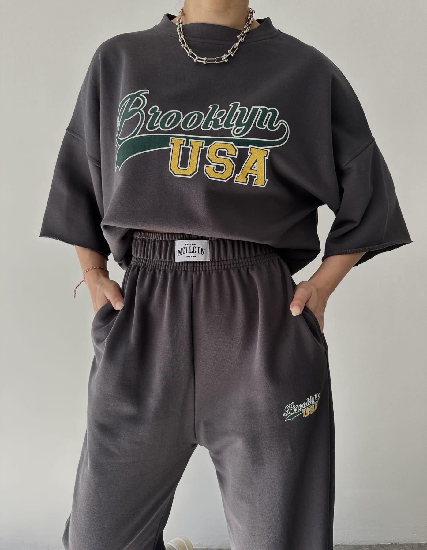 

MCLLCTN Brooklyn Anthracite Oversize Футболка Спортивный комплект