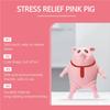 Soft Animal Pinching Fidget Toys Cute Pig Wearing Red Tie Animal Pinch Model Red Tie Design Round Body Animal Pinching Doll Toy