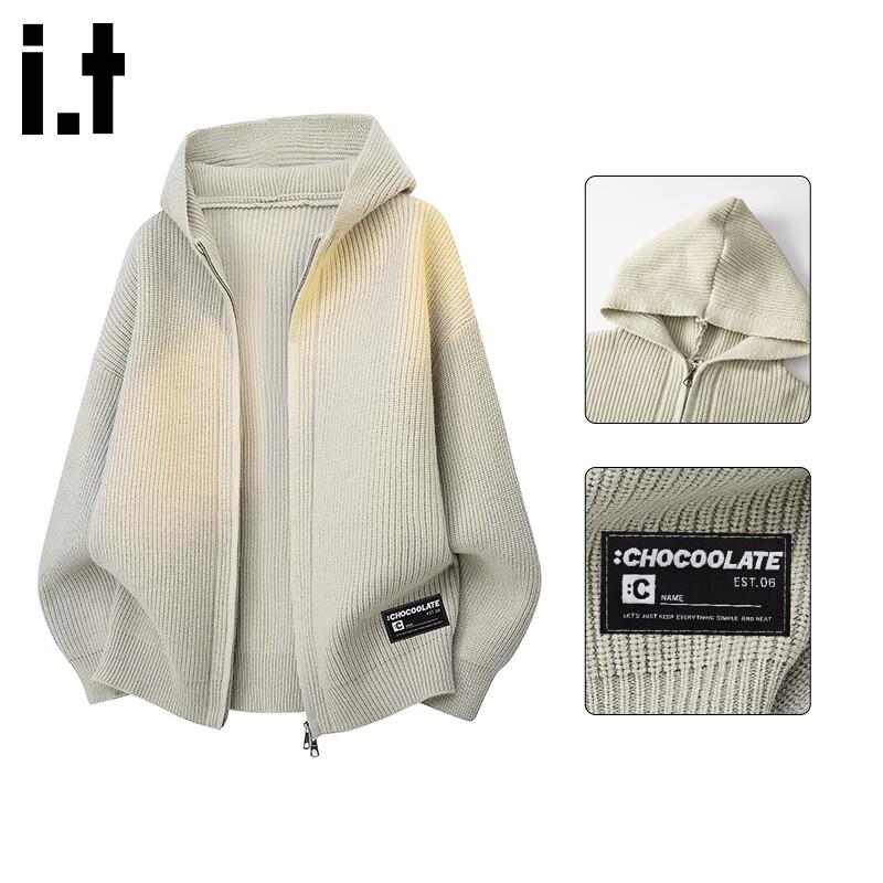 

CHOCOOLATEit Men s Hooded Knit Cardigan Jacket M
