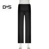 Women Fall Winter Pants Low Waist Butt-lifted Sport Trousers Drawstring Elastic Waist Solid Color Yoga Sweatpants Winter Plush-lined Wide Leg