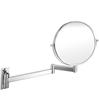 LED Wall-Mounted Telescopic Stainless Steel Makeup Mirror - Double-Sided, High-Definition, Magnifying for Bathrooms