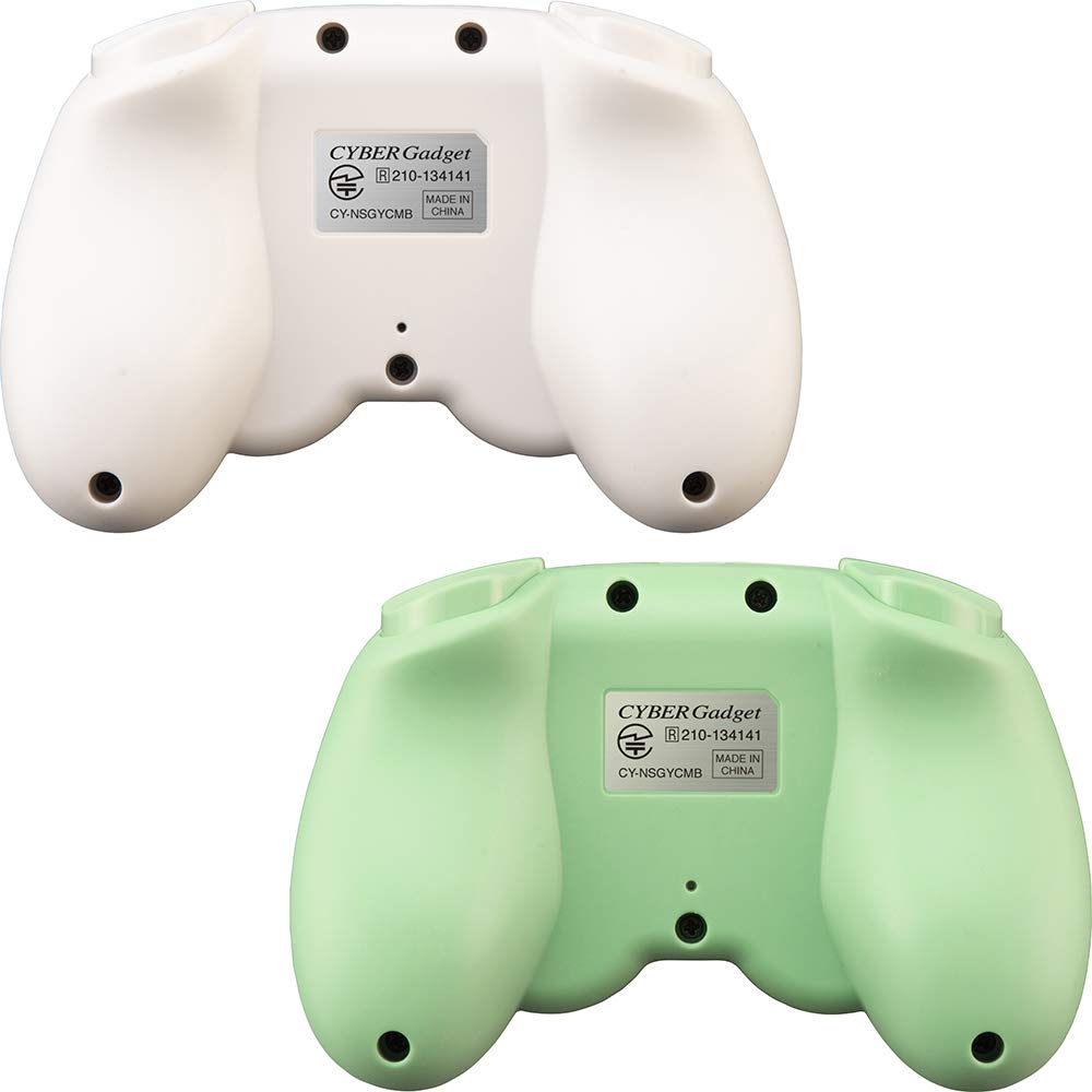 CYBER Gyro Controller Mini Wireless Type Light Green Switch 2-Pack (for SWITCH) -