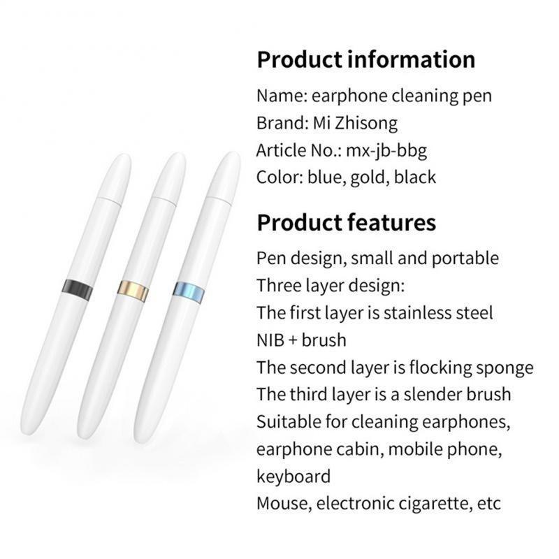 New Upgraded Multi-purpose Keyboard Cleaning Brush Wireless Headphones Cleaning Pen Cleaner Tools Fit for Apple Airpods 1/2/3