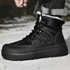 Warme Fleecegefütterte High-Top Winter Herren Wanderschuhe Outdoor Sports Laufschuhe Übergröße Lässige Sneakers für Herren