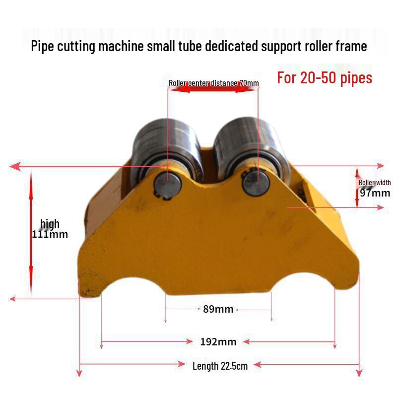 Small Diameter Electric Pipe Cutting Accessories: Galvanized Roller Support Frame for Firefighting Steel Pipes (20-50mm)
