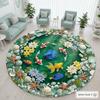 2D Fish Circular Carpet Pink Fish Pisces Art Theatre Theme Rug Mythology Zodiac Mat Creative Floor Carpet Home Decoration Carpet