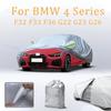 Pro BMW řady 4 F32 F33 F36 G22 G23 G26 Potahy na auto Vodotěsný Kryt proti slunci Proti UV Odolný proti sněhu Vnější Venkovní