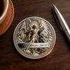 1/2/3 Peças Moeda Colecionável de Arcanjo Dupla Face Escultura em Metal St. Moeda de Lembrança de São Miguel Token Desafio da Fé Cristã Decoração Presente Religioso