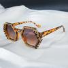 Fashionable Geometric Frame Glasses With Rhinestone Embellishments For Party And Everyday Sunglasses