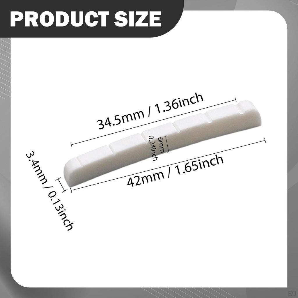 Electric Guitar Bone Nut Artificial Easy to Install Maintenance Precision Luthier Tool