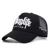 New Gothic Thug Life Letter Embroidered Men's Unisex Style Curved Eaves Adjustable Buckle Baseball Hat Adjustable