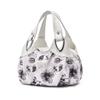 NICOLE & DORIS Women's Handbag, Floral Print, Multiple Compartments, Stylish Shoulder Bag, A4 Size, Large Capacity, Water-Repellent PU Leather,