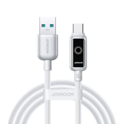 Braided USB-A To USB-C Cable 66W 1.2m - White