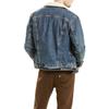 Levis FW22 Fleece Lined Denim Jacket Men Jackets Dark-Blue 163650041