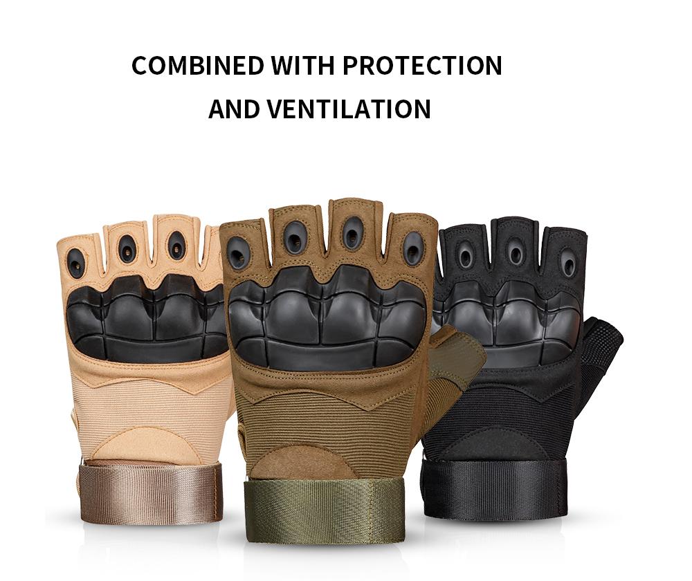 Cheap Hard Knuckle Half Finger Working Protective Shooting Safety Hand Tactical Gloves
