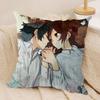 HHorimiyaS Anime Kawaii Cushion Cover Silky Short Plush Invisible Zipper Dustproof Sofa Pillow Case For Home Decor