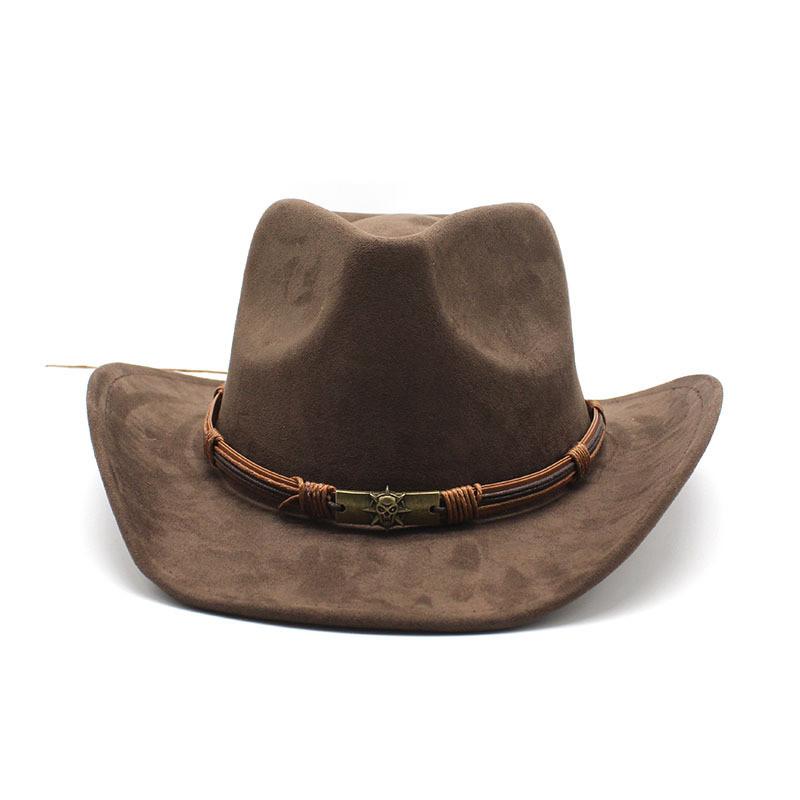 Traditional Style Wool Felt Hat With Wide Brim And Embroidered Patterns For Outdoor Travel