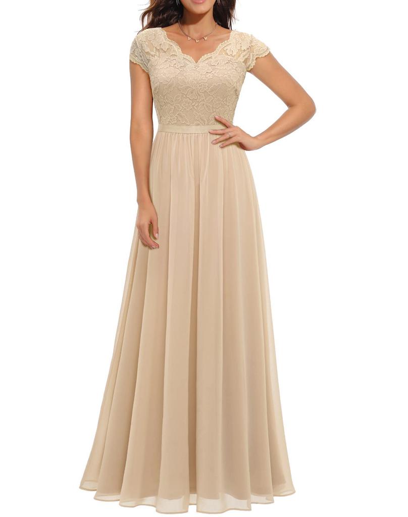 Foreign trade Amazon new European and American slim-fit lace long dress temperament advanced lace evening dress long dress