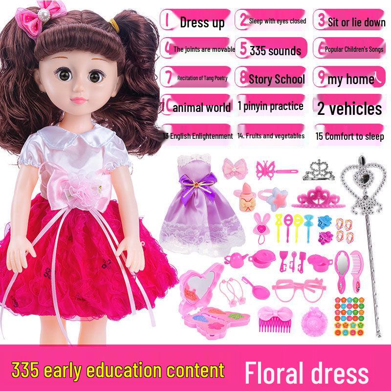 Interactive Smart Doll Set with Changeable Clothes - Princess Toy for Girls, Perfect Birthday Gift