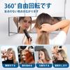 Makeup Height Angle Foldable Foldable Tabletop Makeup Makeup HD Mirror Allows You To See the Back of the Stable Use and Shatterproof Three-way Mirror,