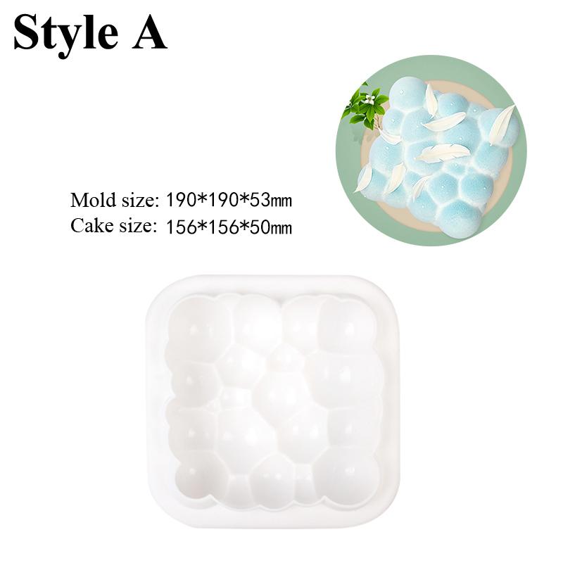 

1/6 ячеек силиконовая форма для торта благоприятные облака формы для мусса с пузырьками антипригарное покрытие для десертов выпечка инструменты для украшения кондитерских изделий
