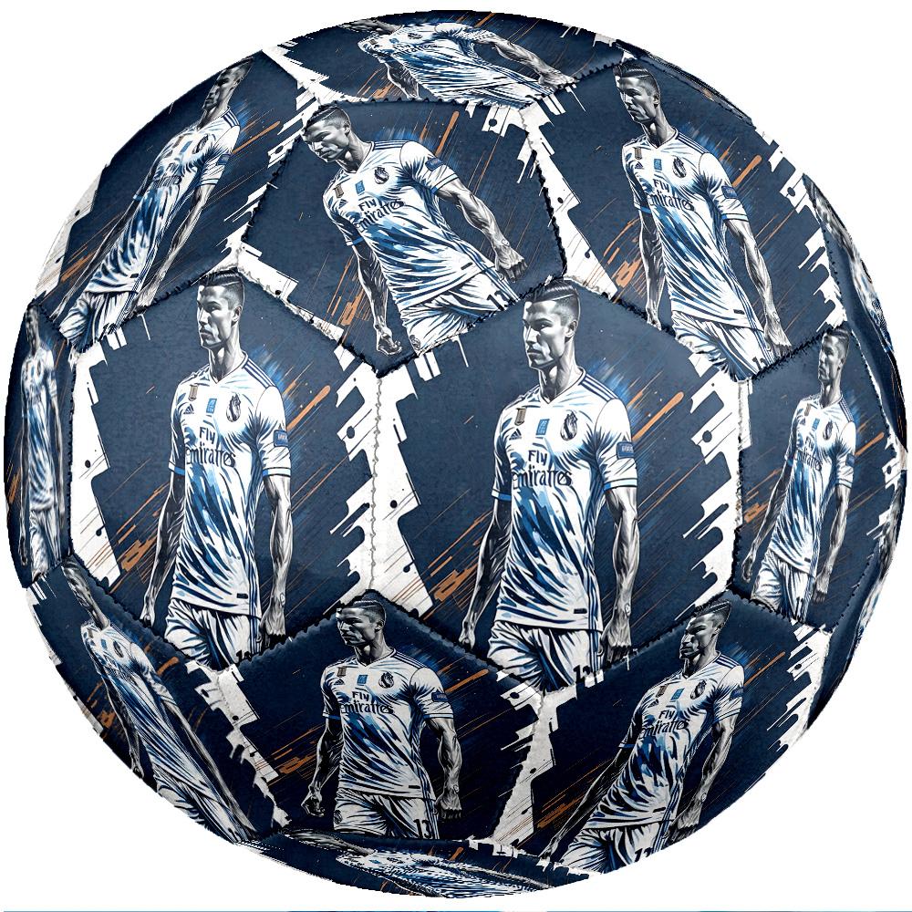 Pallone da calcio tema Cristiano Ronaldo Taglia 5 Pallone da calcio Tocco Morbido Pallone da calcio professionale per allenamento per sport all'aperto