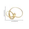 Metal Geometric Decorative Sculpture Small Intertwined Loop Band Round