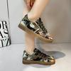 European and American large size camouflage canvas shoes spring and autumn new casual flat comfortable sports shoes