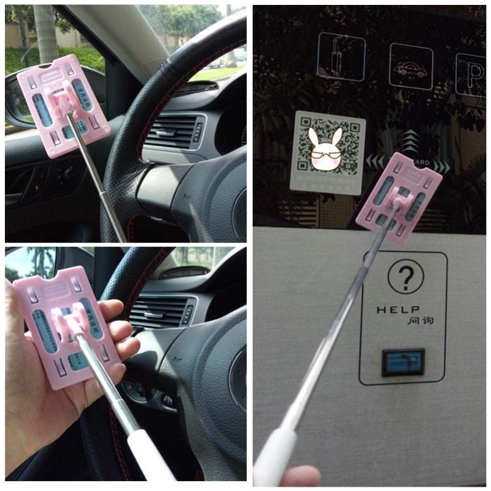 Durable 20-60cm Car Toll Card Stick Contactless Touch N Go Stick Telescopic Rod Car Accessory Payment Rod For Car Transportation