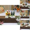Christmas Resin Music Box Snow Scene With Light For Holiday Decor And Gift
