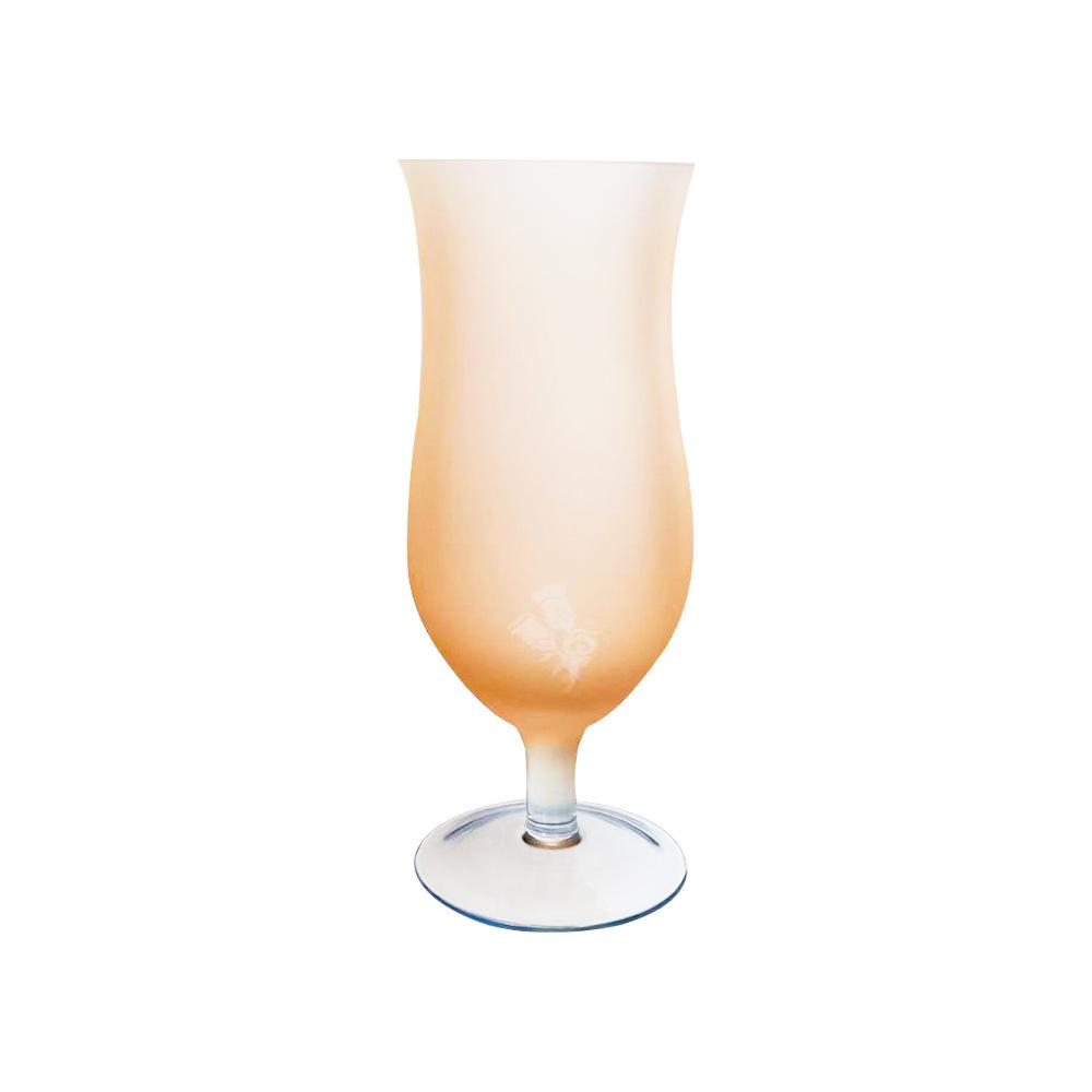 

Pastel Frosted Glass Goblets Drinkware Home High-footed Cups Home Kitchen Party Bars Cocktail Glasses Beverage Juice Decor Gifts 301-400ml оранжевый