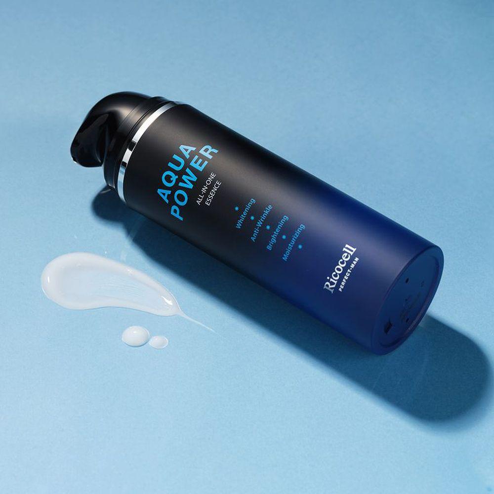 Ricocell Perfect Men Aqua Power All-in-One Essence 150ml+Whitening Tone-up All-in-one Cream 150ML