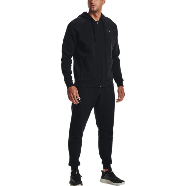 Under Armour FW22 Solid Logo Print Drawstring Joggers Men Bottoms Academy-Blue 1366727-408