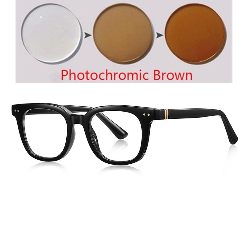 Transparent Blue Frame Square Short-Sight Prescription Glasses For The Nearsighted  Myopia Eyeglasses  0 -0.5 -0.75 To -6.0