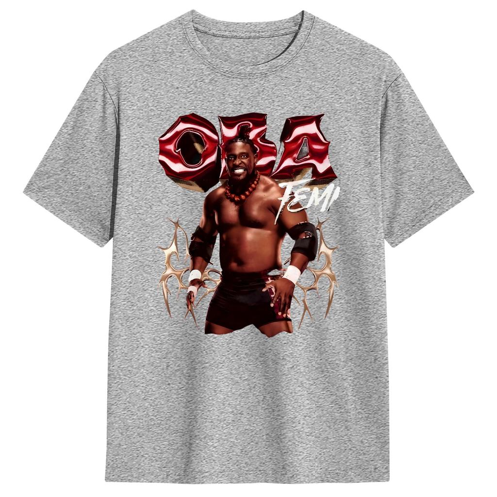Oba Femi Backed By Destiny T Shirt Summer Harajuku T Shirts Cotton O Neck Oversized Tees ShortSleeved Vintage Tshirt