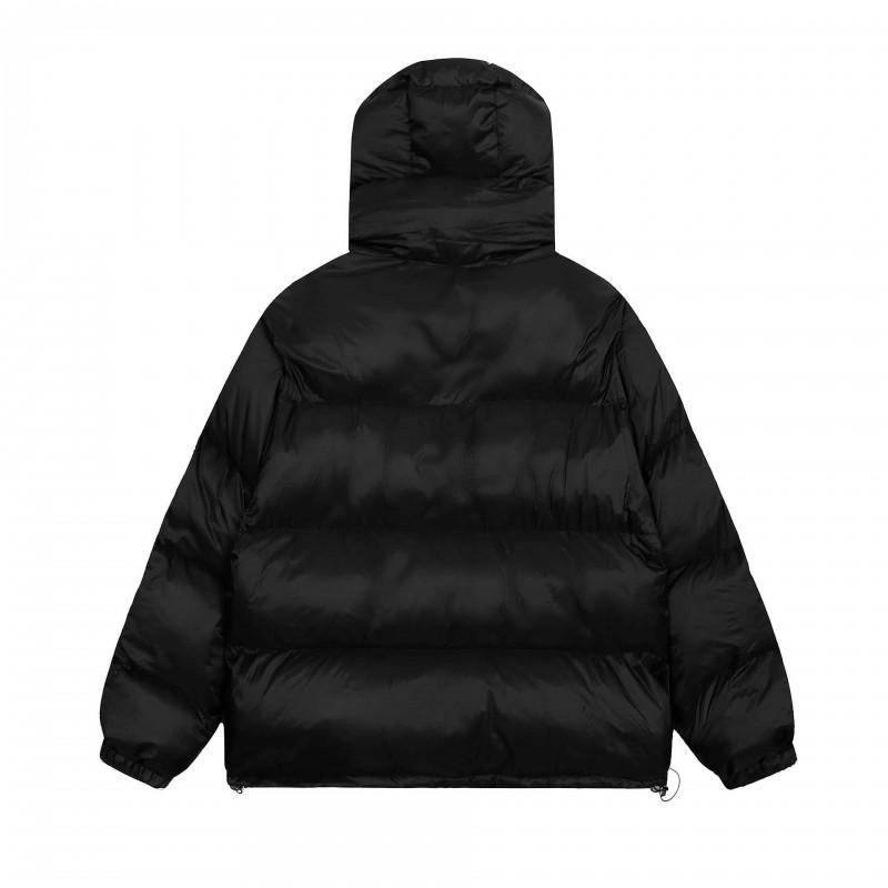 CORTEIZ Streetwear Hooded Jacket Men Loose Fit Single-Breasted Casual Long Sleeve Coat