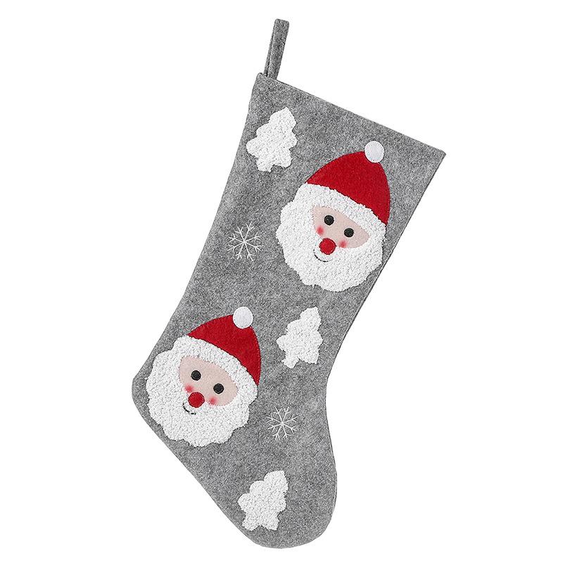 New Christmas Socks Gift Socks Christmas Tree Pendant Decoration Gift Bag Christmas Home Decoration Pendant Supplies