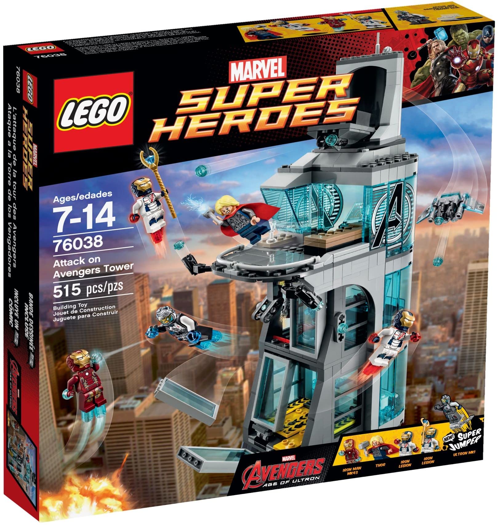 

LEGO Super Heroes Мстители Погоня в Квинджет-Сити 76038