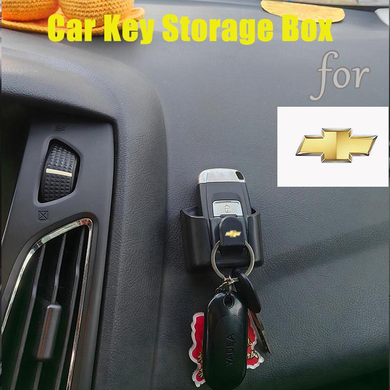 Car Remote Key Storage Box Auto Holder Case For Chevrolet Cruze Impala Malibu Silverado Cobalt Impala Onix pioneer Explorer Trax