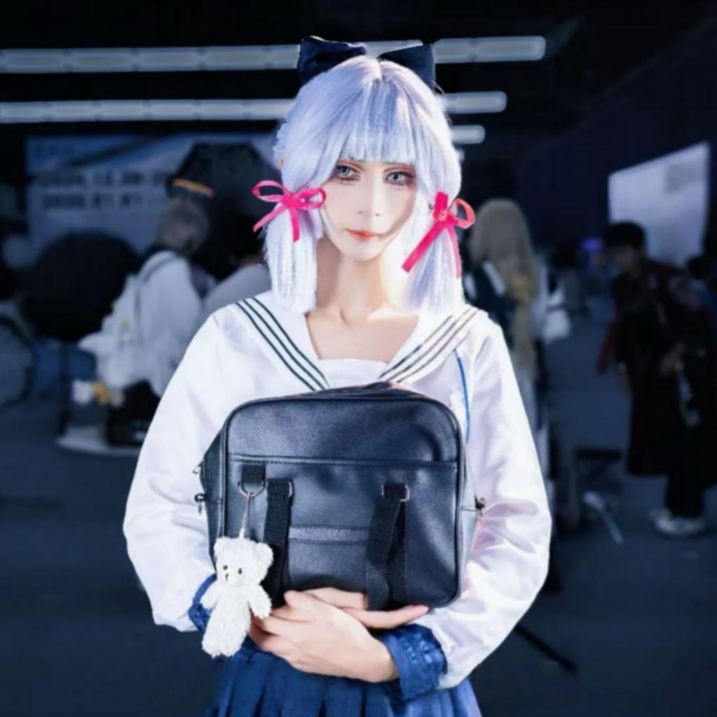 Genshin Impact Cos Costume Joy Tea Linkage Kamisato Ayaka JK Costume Shenli Lingren Cosplay Full Set Of Animation Cos