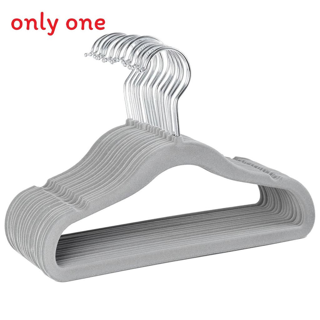 

Plastic Suede Baby Clothes Hangers With Nonslip Design For Kids Storage And Organization Gray
