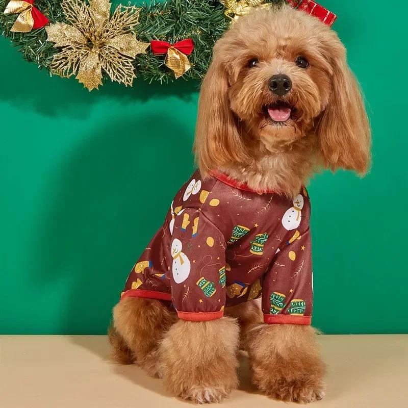 Ubranka dla psów na Boże Narodzenie Zimowe ciepłe ubranka dla zwierząt dla małych i średnich psów Łoś Święty Mikołaj Psy Koty Płaszcze Bluzy z kapturem Kostiumy dla psów na Boże Narodzenie