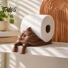 Bathroom Toilet Paper Stand Funny Poop Towel Holder, Creative 3D Printed Roll Independent No Punch Stand, Stable Base Decorative Dispenser for Holder