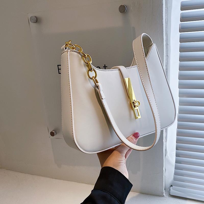 

Bag Female 2026 Versatile Underarm Bag Fashion Simple Handheld Bag Female 27x6x20cm белый