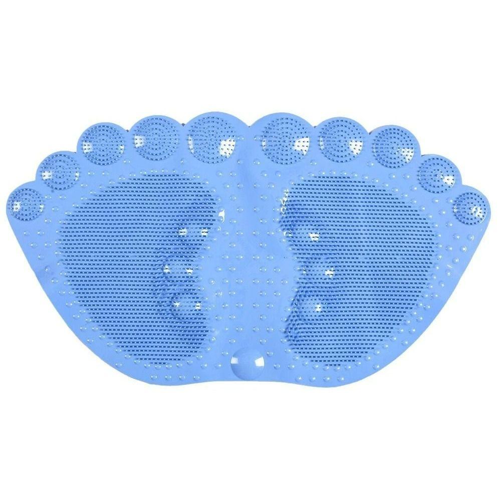 Covor de baie antiderapant cu ventuză, în formă de deget de la picior, pentru masaj, flexibil, pentru cadă de baie