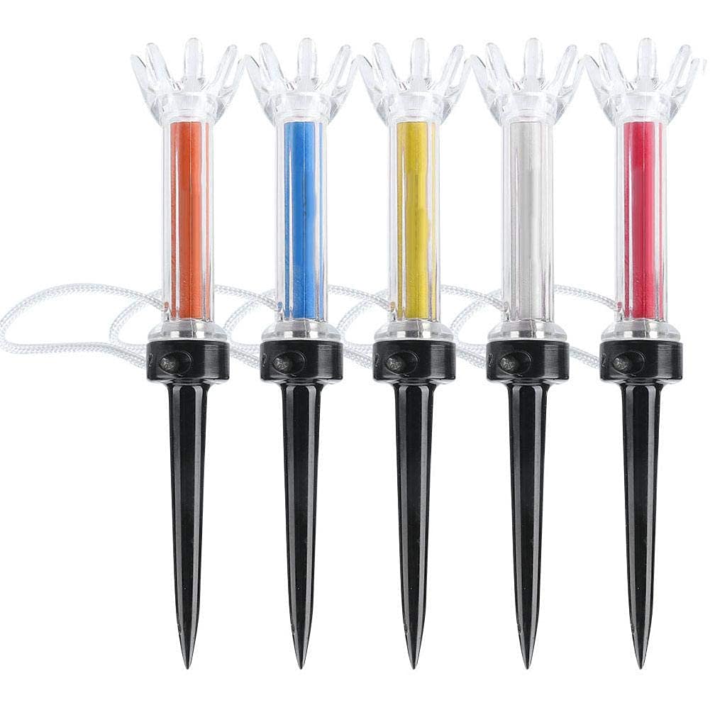 

Golf Tee, 5Pcs 90mm/79mm Durable Flexible Magnetic Plastic Golf Tee Training Practice Tool Accessory 90mm