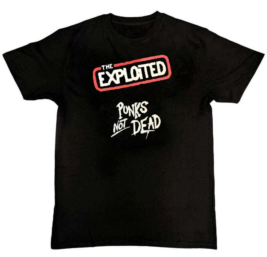The Exploited Punks Not Dead logo Mens T-Shirt XXXL