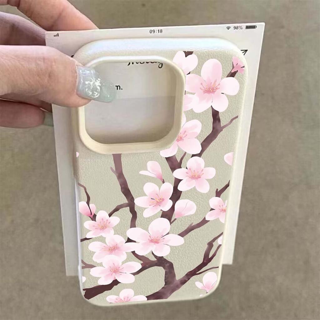 Case For RENO 15 15F 11F 12F 14 PRO 10 5 Lite 5F OPPO A3 A5 A6 PRO A2 A3X A5X A40 A94 Soft Pink Violet Flowers Matte Cover